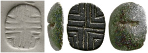 Ancient near East - Seal n. d. Cross, lines ... 
