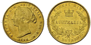 Victoria, 1837-1901. Sovereign 1868, Sydney. ... 