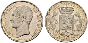 Königreich - Leopold I. 1831-1865. 5 Francs ... 