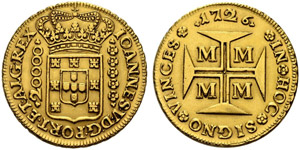 João V. 1706-1750. 20000 Reis 1726, Minas ... 