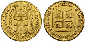 João V. 1706-1750. 20000 Reis 1727, Minas ... 