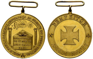Pedro II. 1831-1889. Goldmedaille o. J. ... 