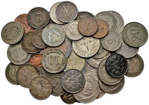 Kaiserreich - Lot - Diverse Münzen. Münzen ... 
