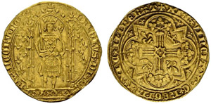 Charles V. 1364-1380. Franc à pied o. J. ... 