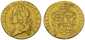 George II. 1727-1760. Guinea 1759. 8.33 g. ... 