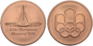 Elizabeth II. 1952-. Bronzemedaille 1976. ... 
