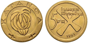 5 Francs 1961. 13.28 g. Fr. 1. Fast FDC.