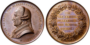 Bronzemedaille o. J. Auf Peter Heinrich von ... 