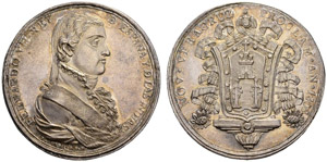 Fernando VII. 1808-1821. Silbermedaille ... 