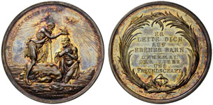 Silbermedaille o. J. (um 1800). ... 