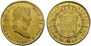 Fernando VII. 1808-1824. 8 Escudos 1819, ... 