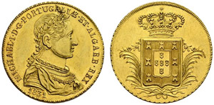 Miguel I. 1828-1834. Meia Peca 1831, ... 