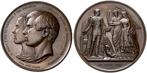 Pedro V. 1853-1861. Bronzemedaille 1858. Auf ... 