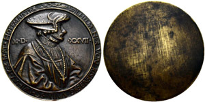 Ferdinand I. 1521-1564. Bronzemedaille 1527. ... 