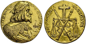 Ferdinand III. 1637-1657. Bronzemedaille ... 