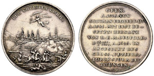 Leopold I. 1657-1705. Silbermedaille 1686. ... 