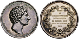 Karl XIV. Johann, 1818-1844. Silbermedaille ... 