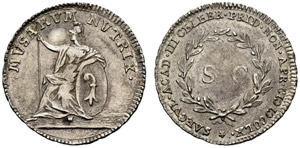 Basel - Stadt - Silbermedaille 1760. Auf die ... 