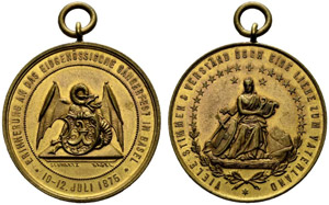 Basel - Stadt - Bronzemedaille 1875. ... 