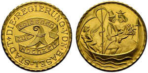 Basel - Stadt - Goldmedaille o. J. Zur ... 