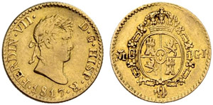 Königreich - Fernando VII. 1808-1833. ½ ... 