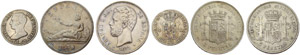 Lot - Diverse Münzen. 4 Reales 1811. 5 ... 