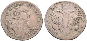1719. Poltina 1719, Red Mint, L. 13.10 g. ... 
