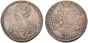 1726. Poltina 1726, St. Petersburg Mint, ... 