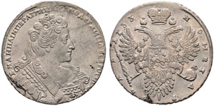 1733. Rouble 1733, Kadashevsky Mint. 25.49 ... 