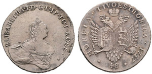 1757. Mintage for the Baltic Area / ... 