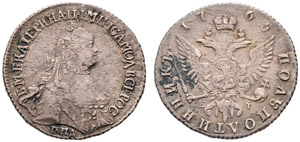 1765. Polupoltinnik 1765, Red Mint, EI. 5.70 ... 