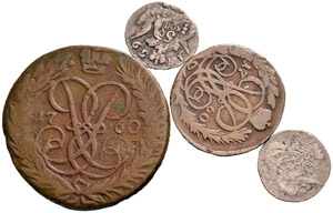 5 Kopecks 1759, St. Petersburg Mint (2). 2 ... 