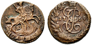 Polushka 1769, Ekaterinburg Mint. 4.02 g ... 