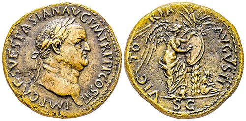 Vespasianus 69-79 
Sestertius, ... 