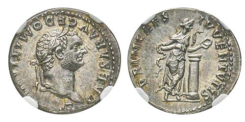 Domitianus 81-96
Denarius, 81-96, ... 