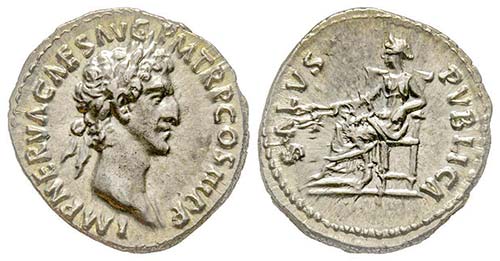 Nerva 96-98
Denarius, Rome, 97, AG ... 