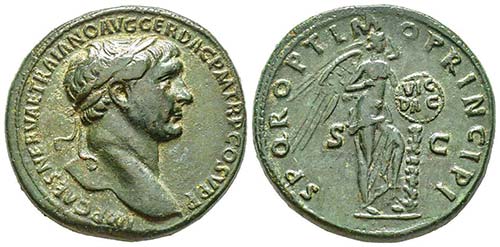Traianus 98-117
Sestertius, Rome, ... 