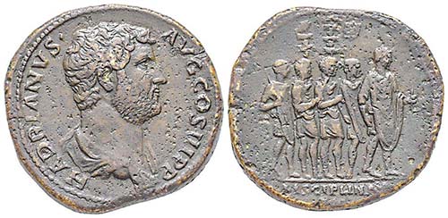 Hadrianus 117-138
Sestertius, ... 