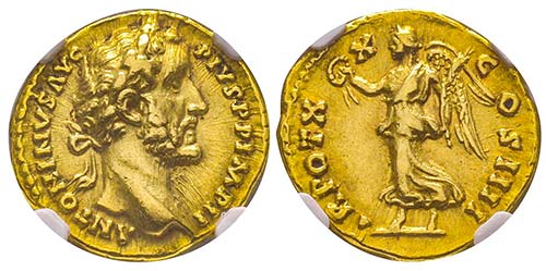 Antoninus Pius 138-161
Aureus, ... 