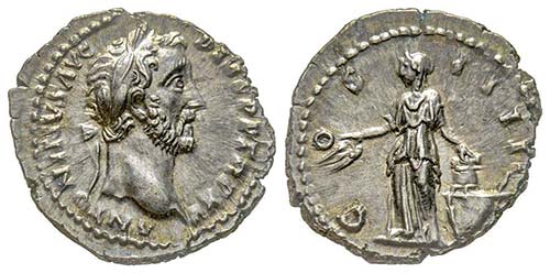 Antoninus Pius 138-161
Denarius, ... 