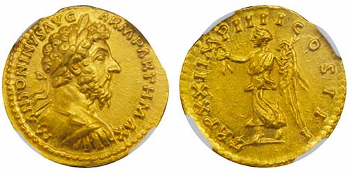 Marcus Aurelius 161-180
Aureus, ... 
