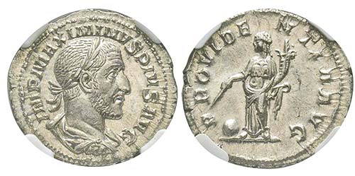 Maximinus I 235-238 
Denarius, ... 