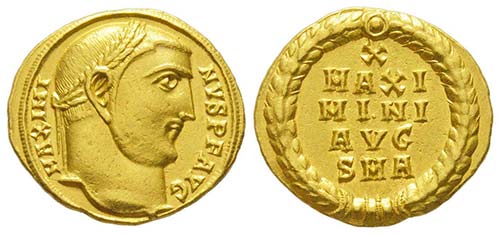 Maximinus II Daia 310-313 
Aureus, ... 
