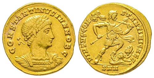 Constantinus II 337-340
Solidus, ... 
