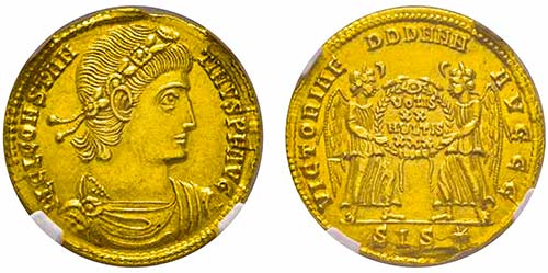 Constantinus II 337-340
Solidus, ... 