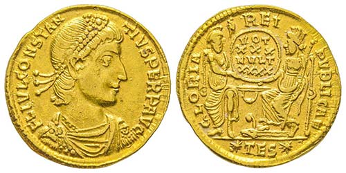 Constantius II 337-361
Solidus, ... 