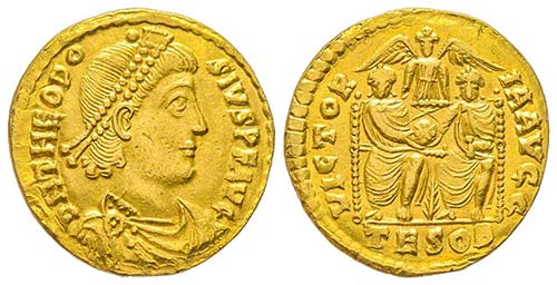Theodosius I 379-385
Solidus, ... 