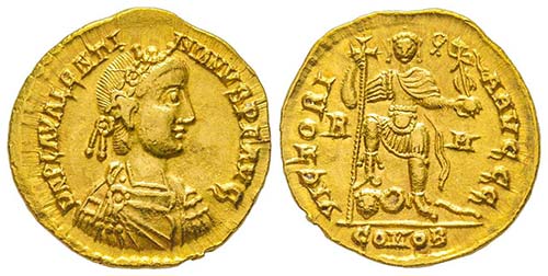 Valentinianus III 425-455
Solidus, ... 