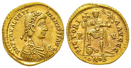 Valentinianus III 425-455
Solidus, ... 