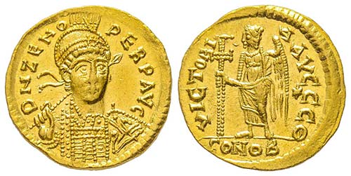 Zeno 476-491
Solidus, ... 